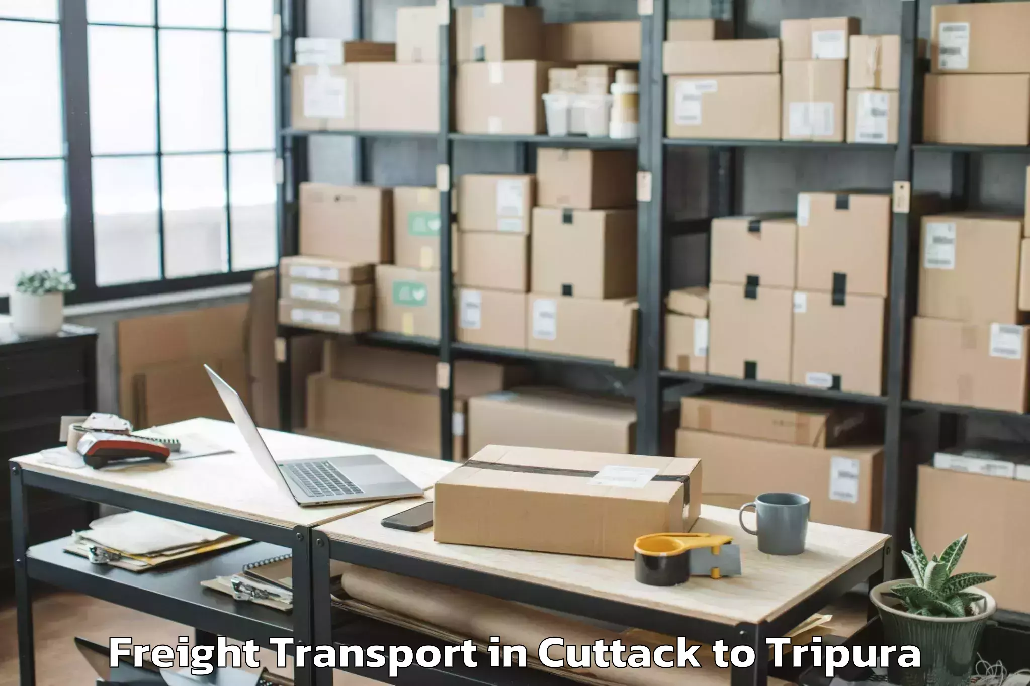 Book Your Cuttack to Kamalpur Airport Ixq Freight Transport Today